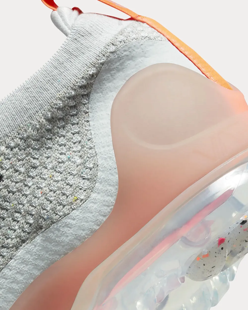 Air VaporMax 2021 FK Grey Fog / Bright Mango / Anthracite / White Low Top Sneakers