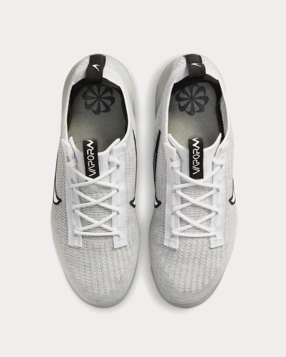 Air VaporMax 2021 FK White / Black / Metallic Silver Low Top Sneakers