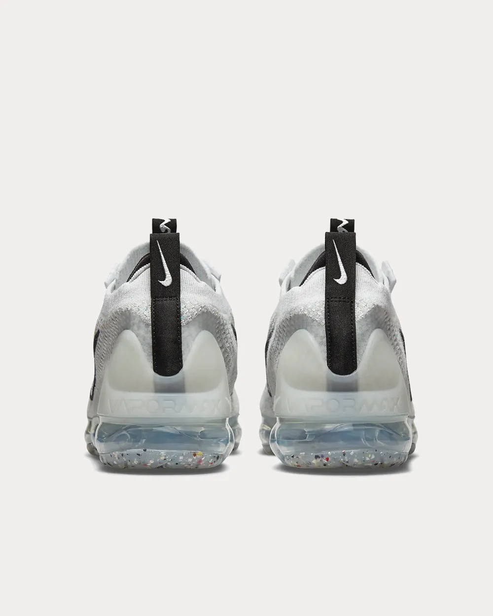 Air VaporMax 2021 FK White / Black / Metallic Silver Low Top Sneakers
