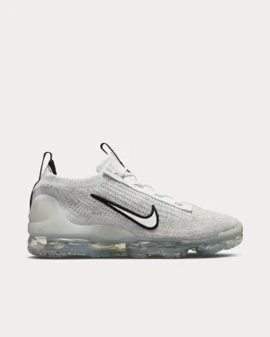 Air VaporMax 2021 FK White / Black / Metallic Silver Low Top Sneakers