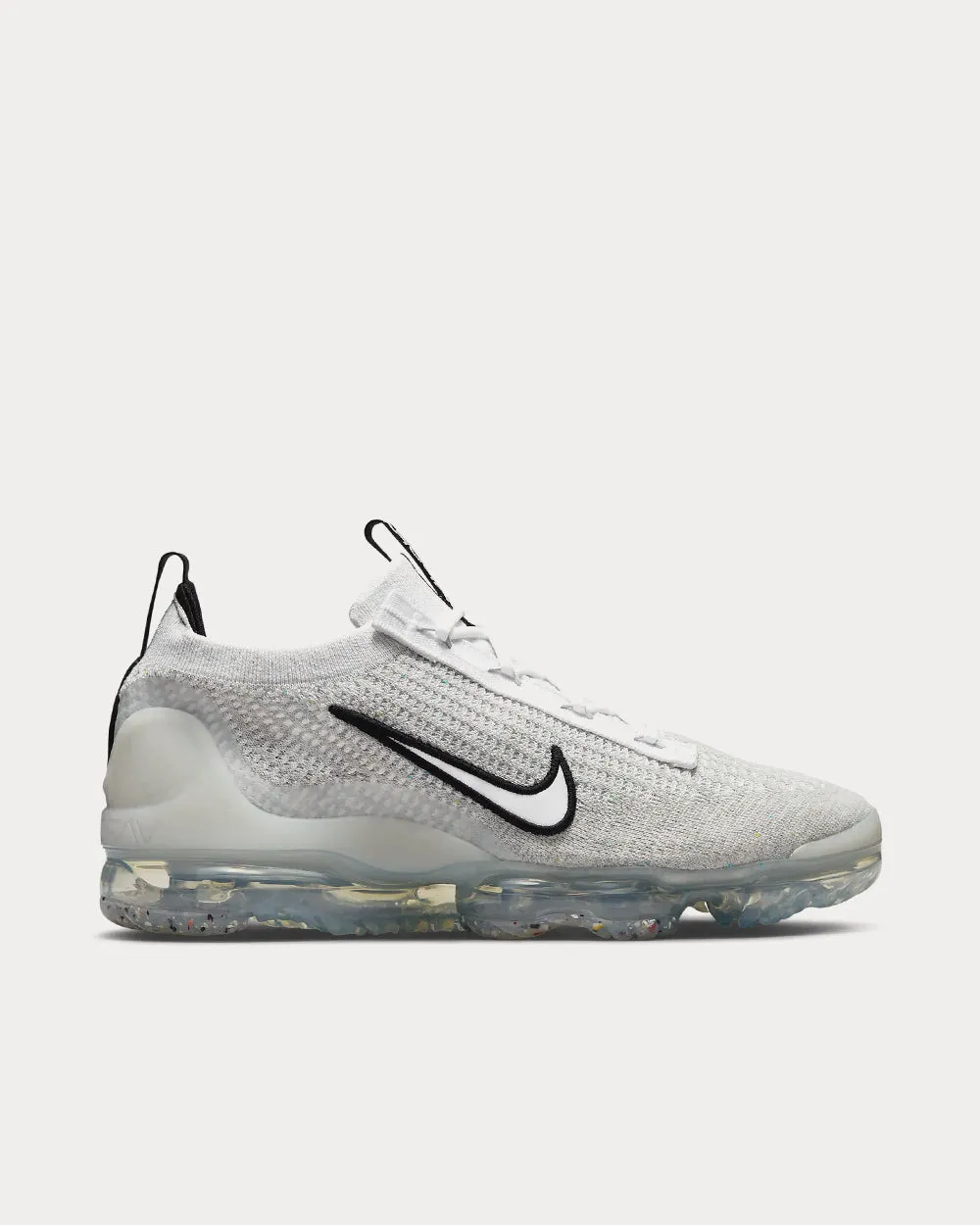Air VaporMax 2021 FK White / Black / Metallic Silver Low Top Sneakers