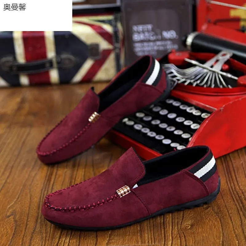 Aiyan bean shoes men's new casual shoes loafers spirit guy shoes Korean version trend Joker lazy shoes