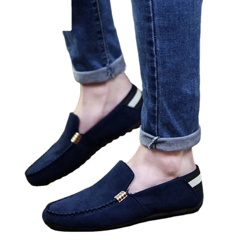Aiyan bean shoes men's new casual shoes loafers spirit guy shoes Korean version trend Joker lazy shoes