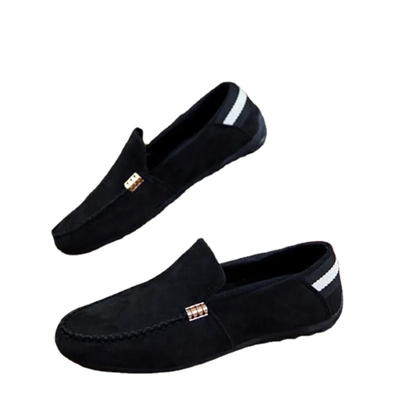 Aiyan bean shoes men's new casual shoes loafers spirit guy shoes Korean version trend Joker lazy shoes