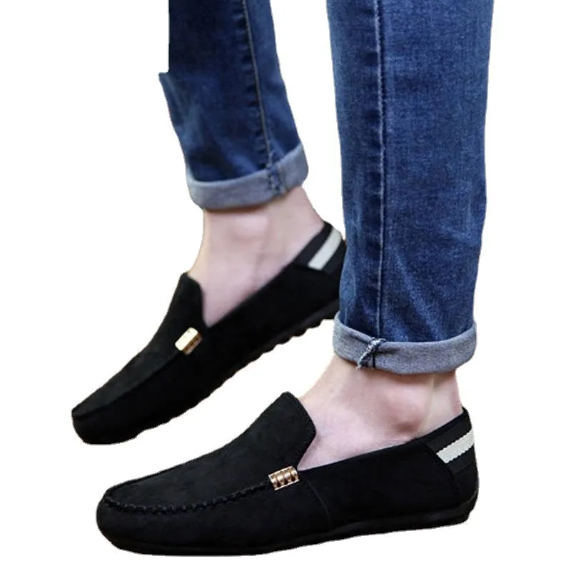 Aiyan bean shoes men's new casual shoes loafers spirit guy shoes Korean version trend Joker lazy shoes