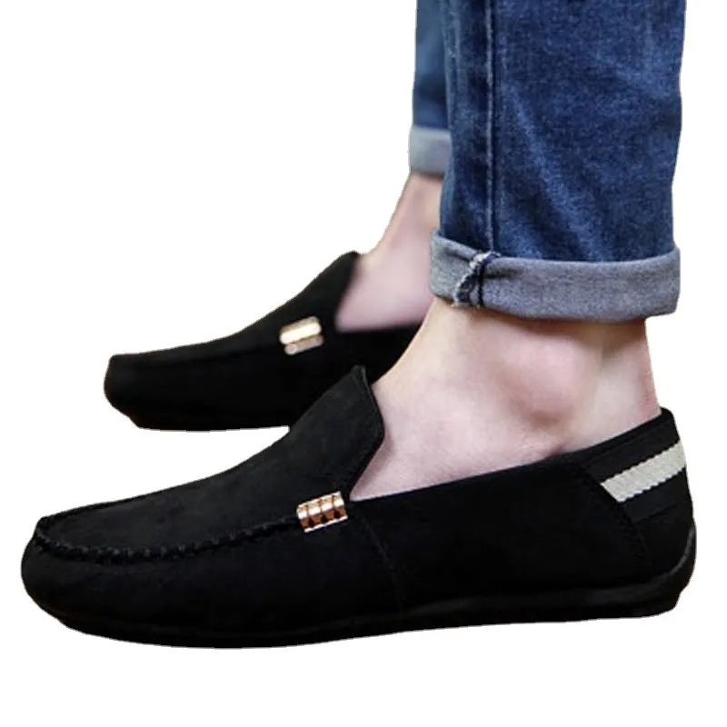 Aiyan bean shoes men's new casual shoes loafers spirit guy shoes Korean version trend Joker lazy shoes