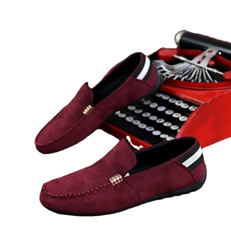 Aiyan bean shoes men's new casual shoes loafers spirit guy shoes Korean version trend Joker lazy shoes