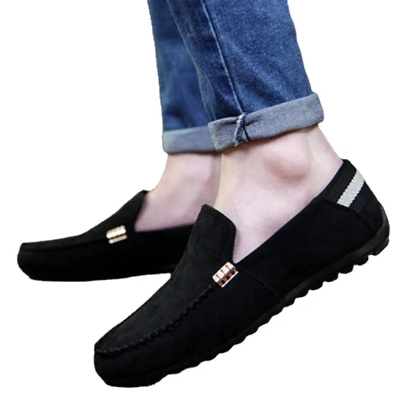 Aiyan bean shoes men's new casual shoes loafers spirit guy shoes Korean version trend Joker lazy shoes