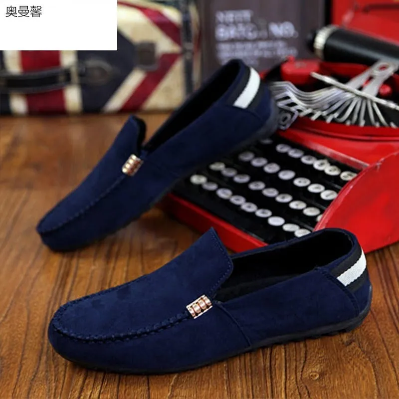 Aiyan bean shoes men's new casual shoes loafers spirit guy shoes Korean version trend Joker lazy shoes