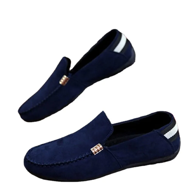Aiyan bean shoes men's new casual shoes loafers spirit guy shoes Korean version trend Joker lazy shoes