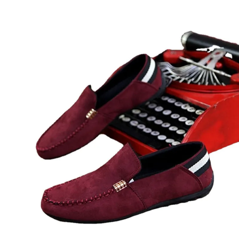 Aiyan bean shoes men's new casual shoes loafers spirit guy shoes Korean version trend Joker lazy shoes