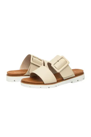 Amozae-Buckle Strap Platform Slide Sandals