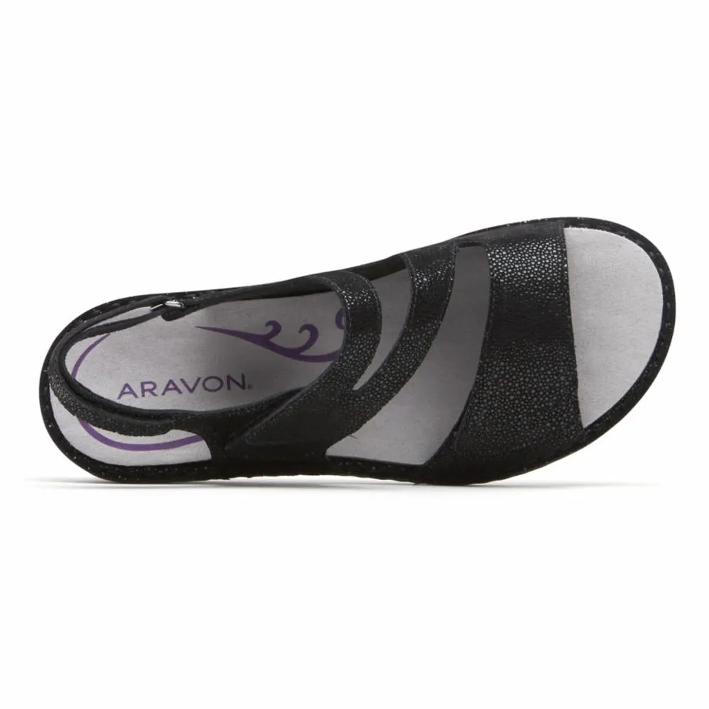 Aravon CAMBRIDGE 3 STRAP BLACK