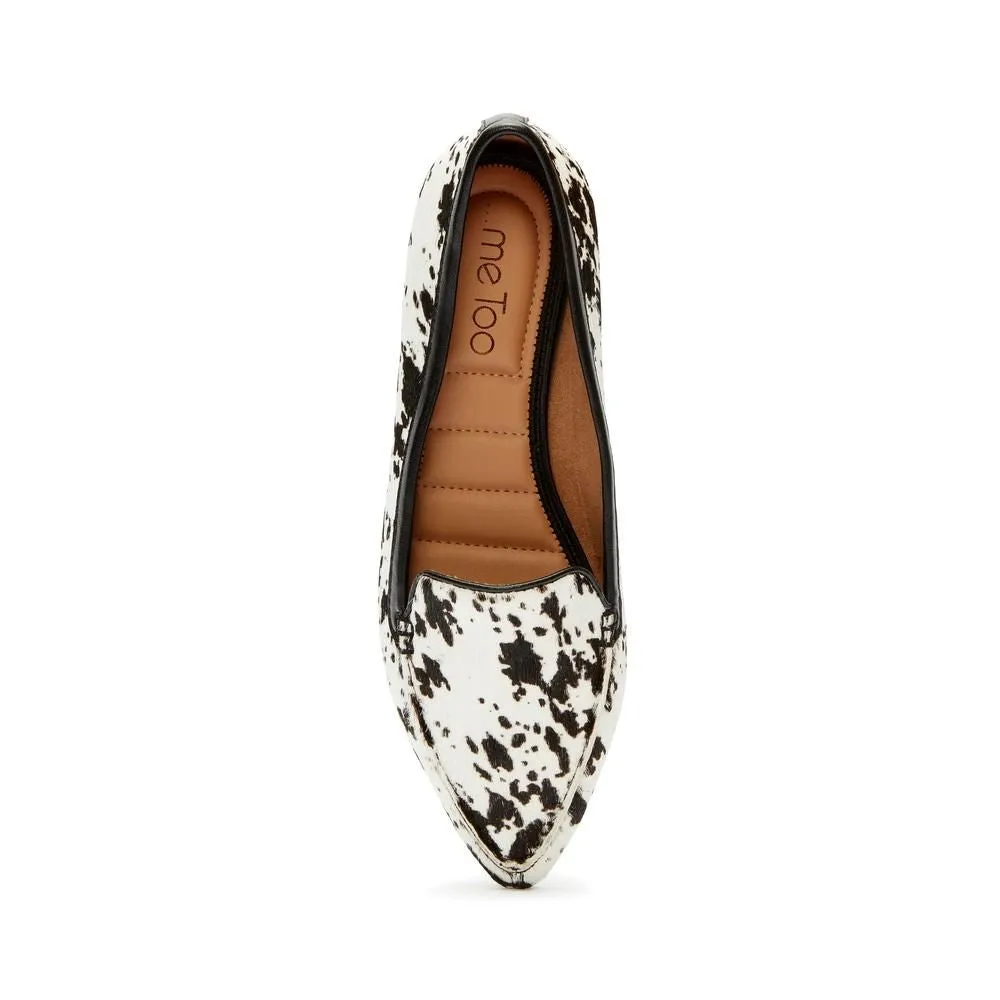 Audra White Black Haircalf Me Too Loafers