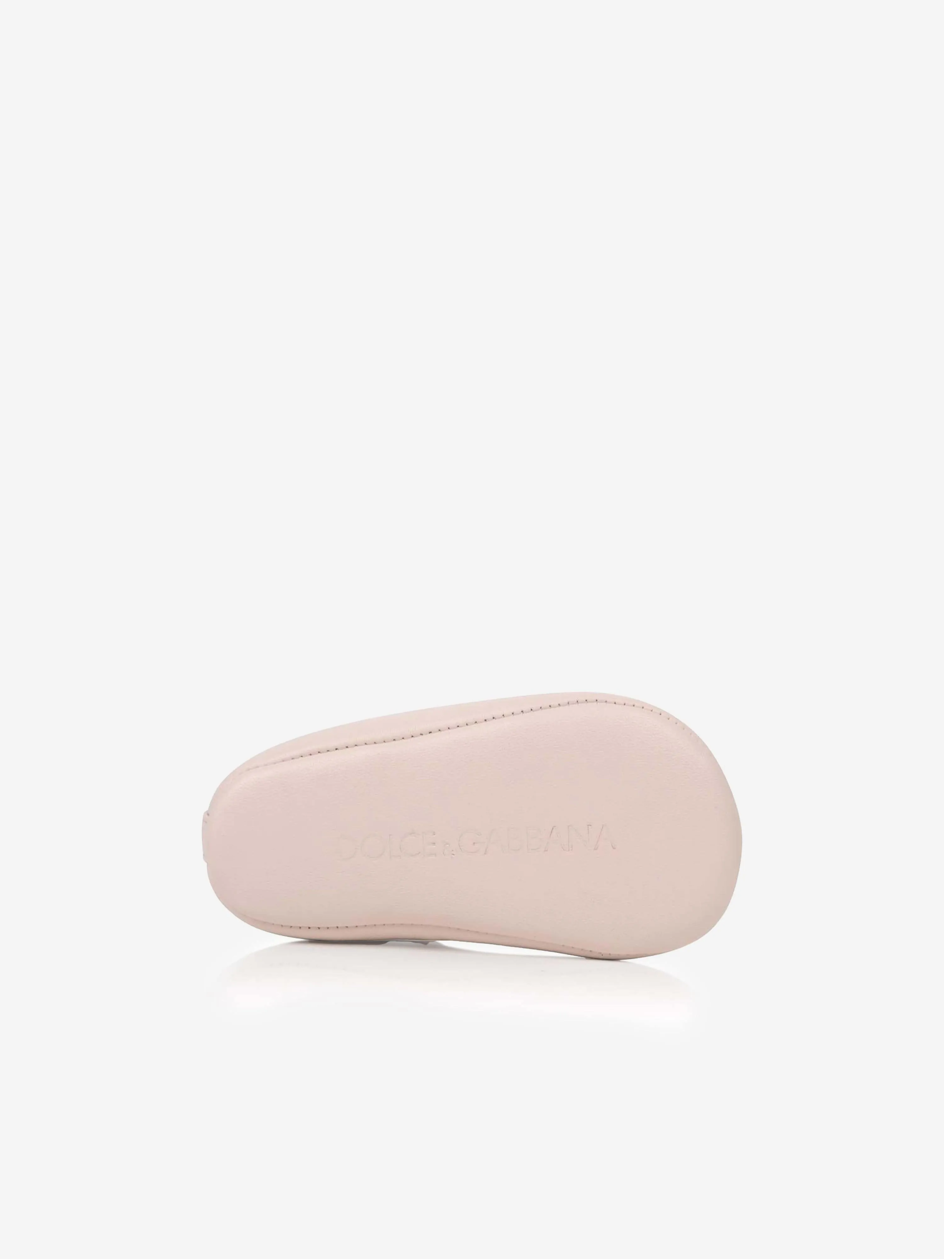 Baby Girls Leather Ballerina Shoes in Pink