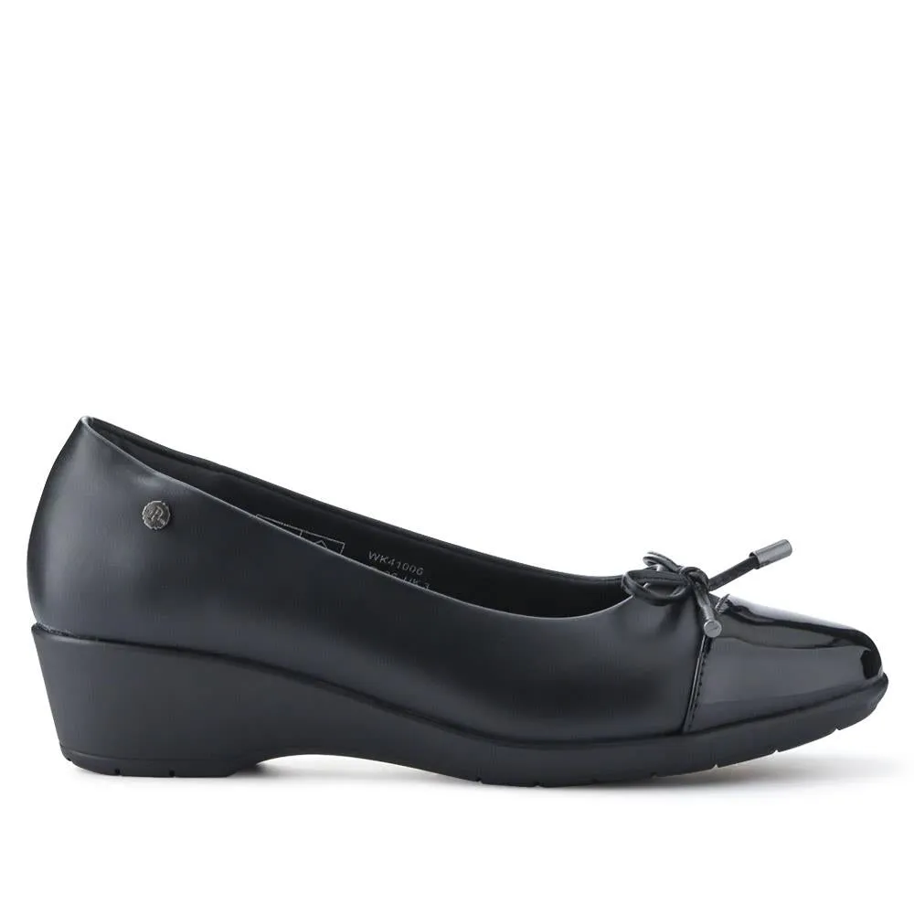 Bow-Detailed Wedged Pumps - WK41006 / 327 141