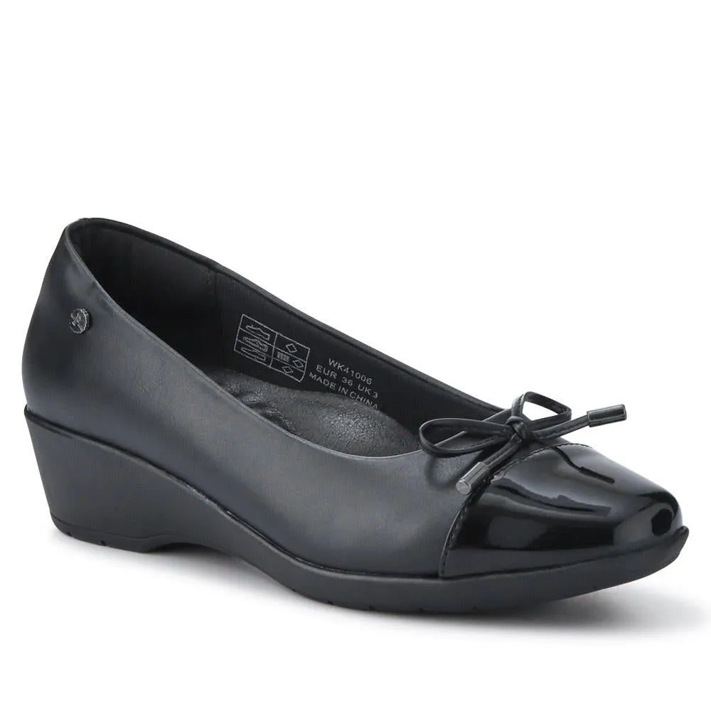 Bow-Detailed Wedged Pumps - WK41006 / 327 141