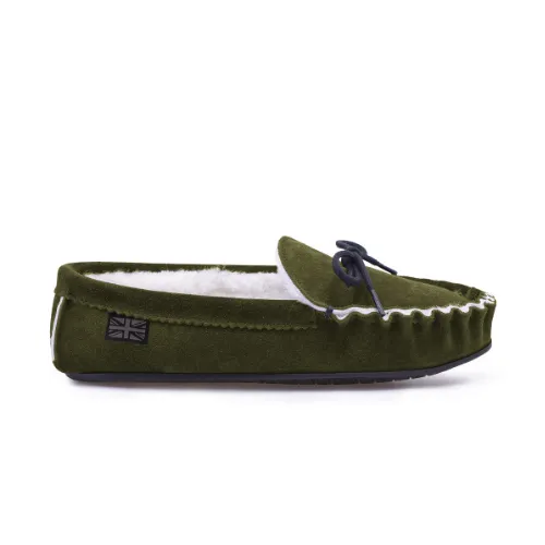 Cambridge Hunting Green - Mens Sheepskin Moccasin