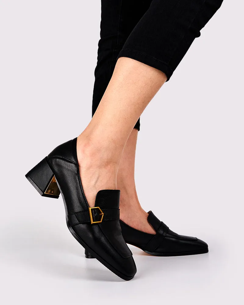 (Clean Up US 9/ US 10) Gentle And Versatile Square Toe Loafers