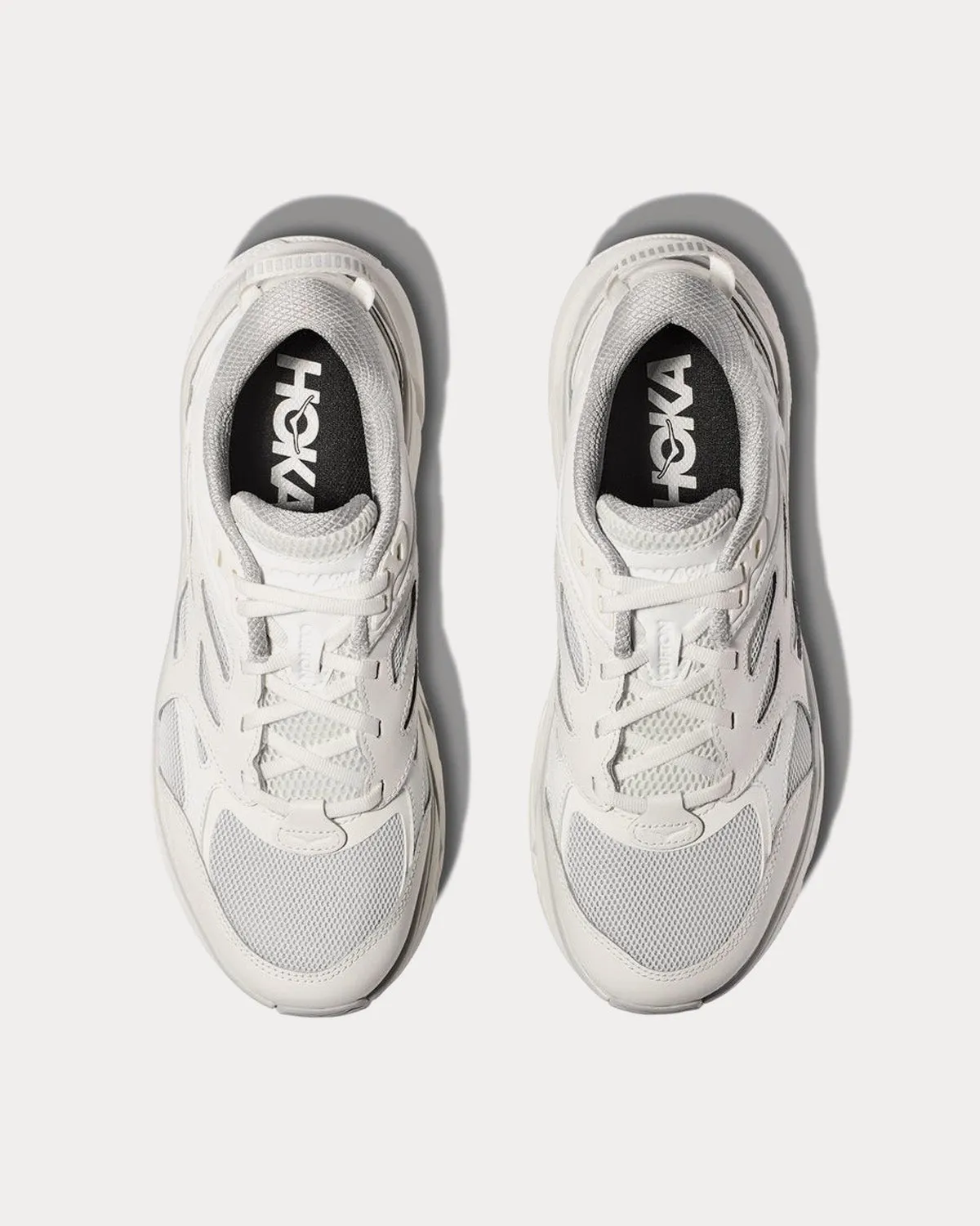 Clifton L White / White Low Top Sneakers