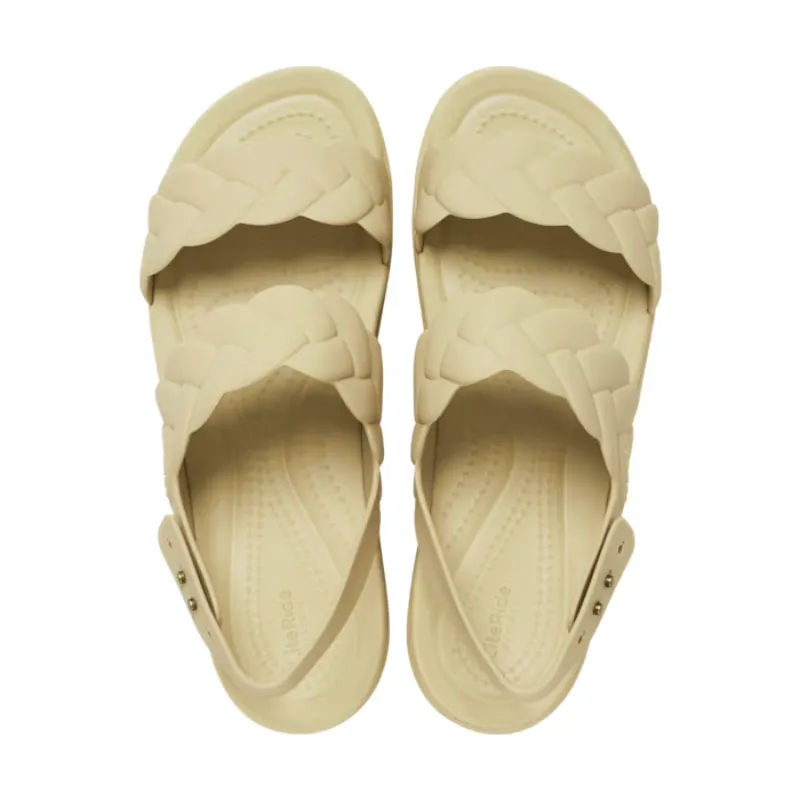 CROCS Brooklyn Woven Upper Low Wedge  - Chai