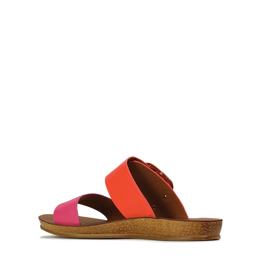 Doti Slip-on Sandals - Pink/Orange