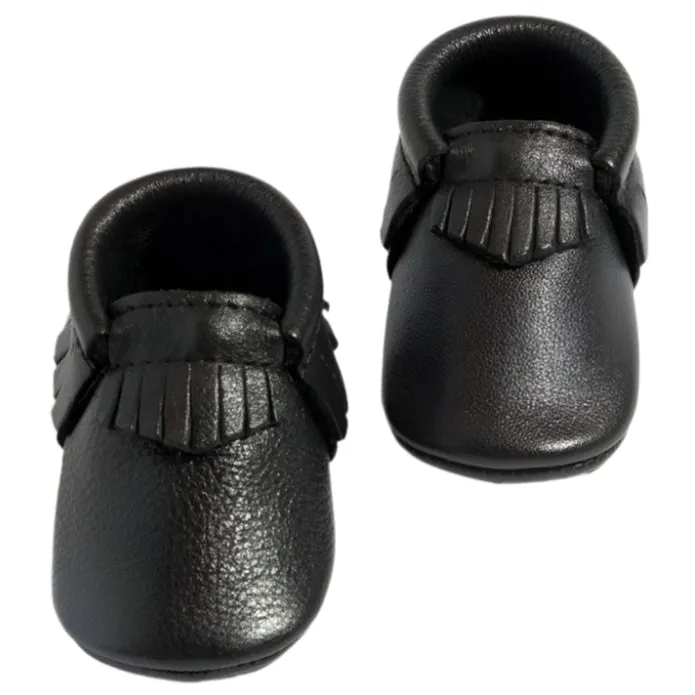 Ebony Moccasin Baby Shoe