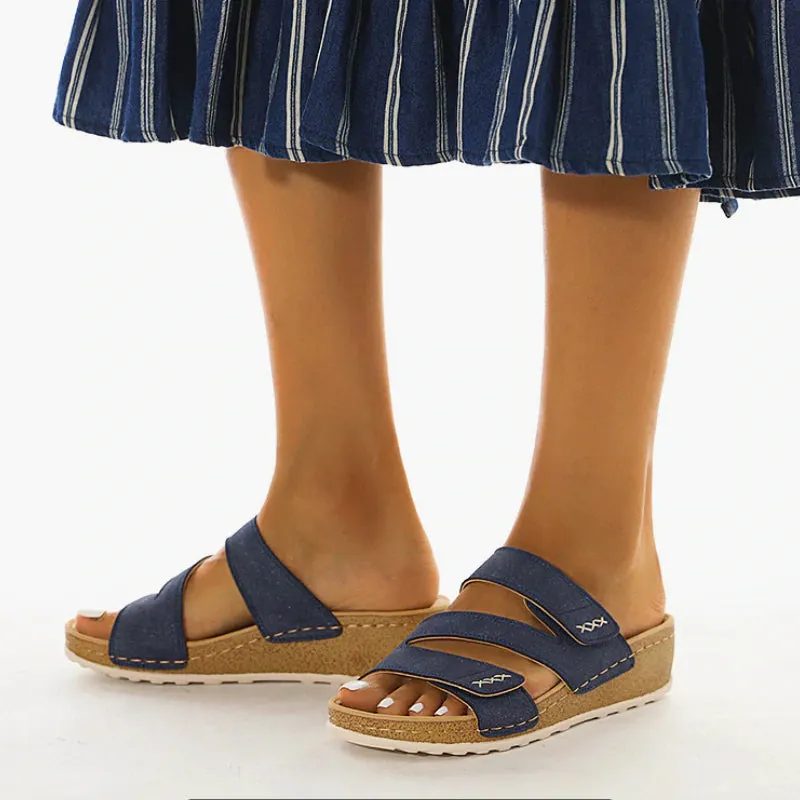 Fashionable And Comfortable Cross-Band Platform Wedge Sandals