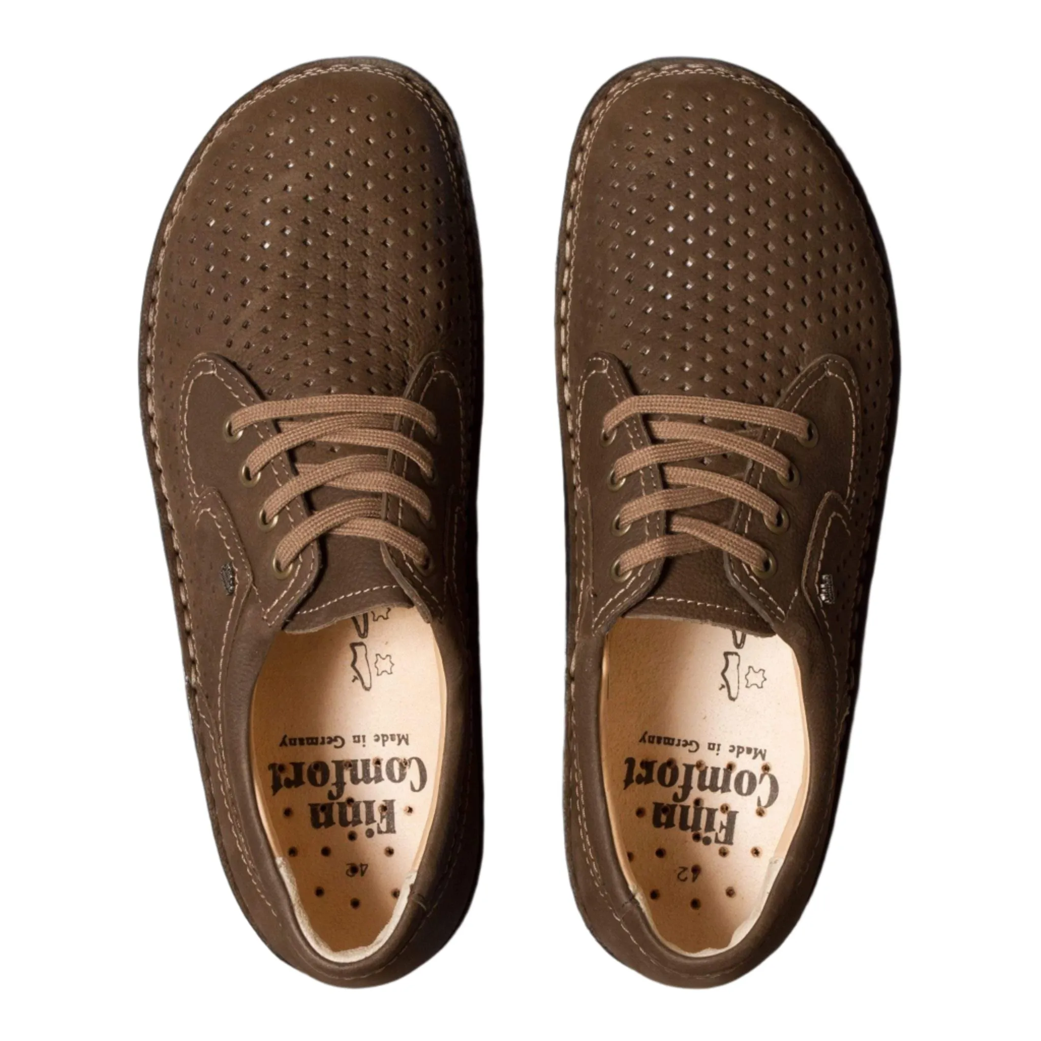 Finn Comfort Unisex Baden Oxfords- Nubukvienna Kaffee