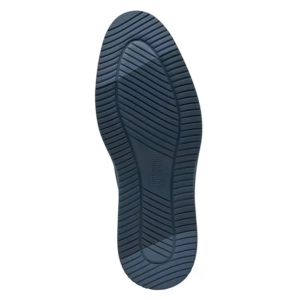 JOHNSTON & MURPHY UPTON PLAIN TOE LACE OXFORD TAN/BLUE - MENS