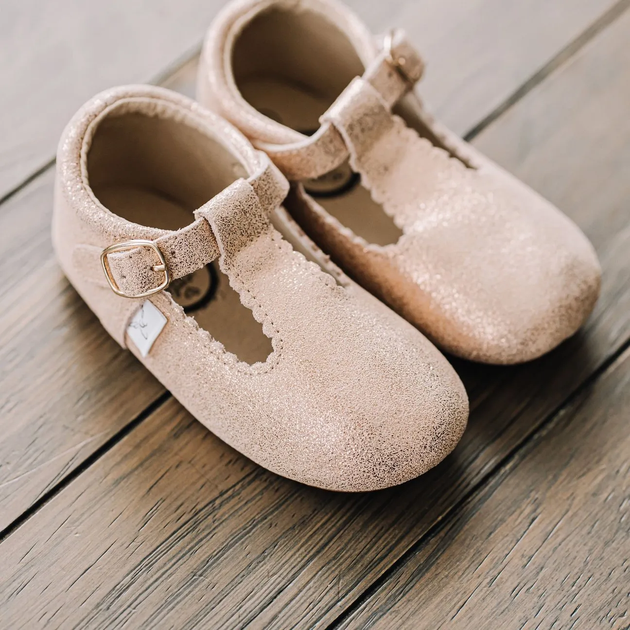 Little Love Bug Company T-strap leather shoes