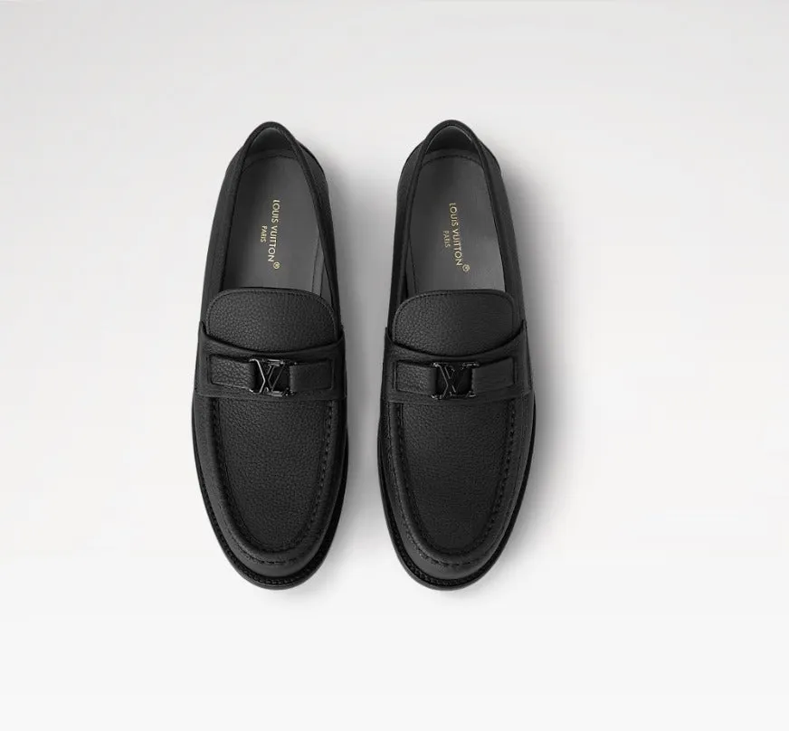 LV MAjor Loafer Grain Black