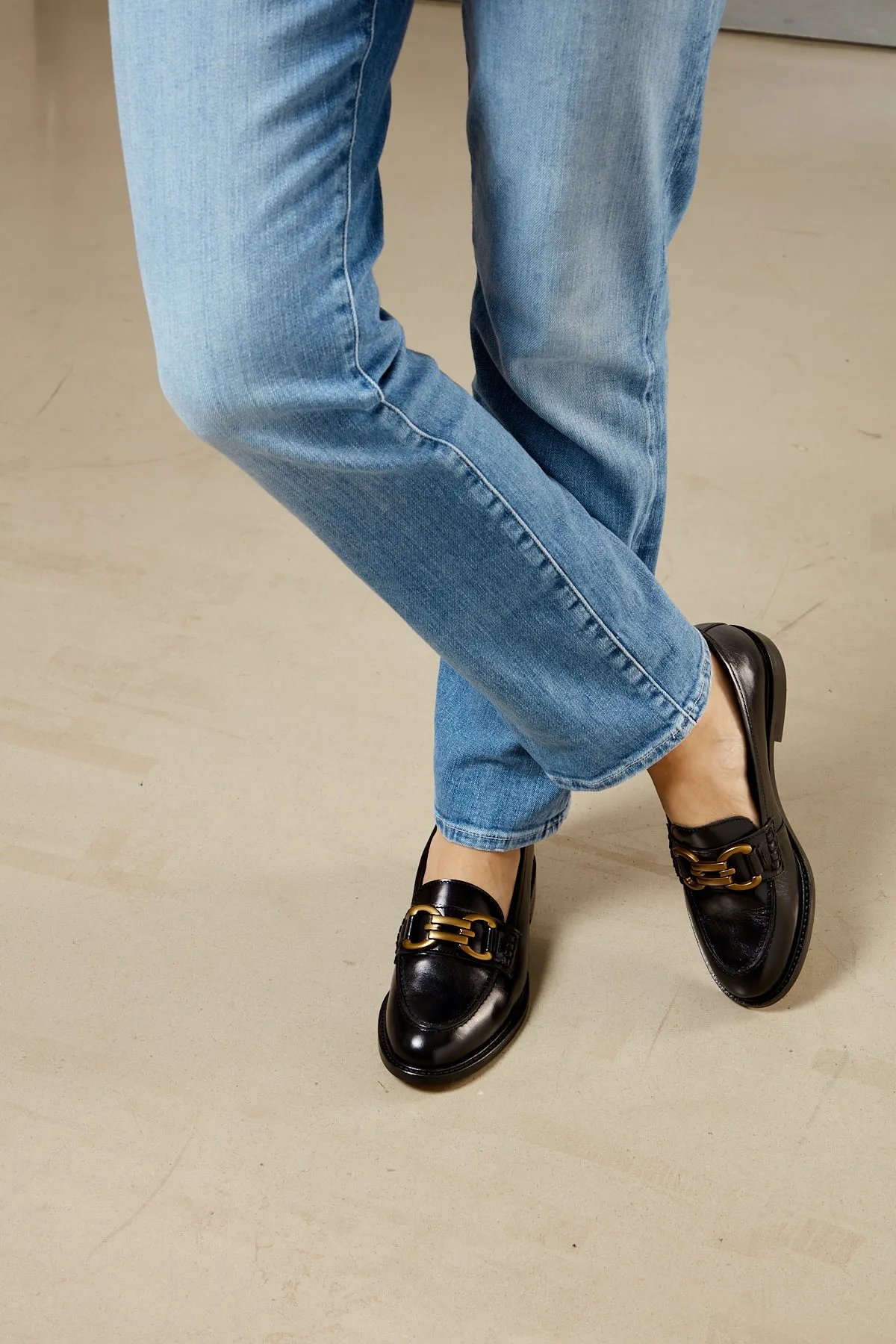 Maison Toufet Lyna Black Loafer