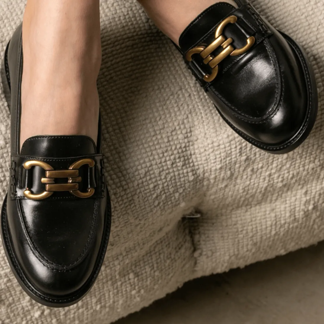 Maison Toufet Lyna Black Loafer