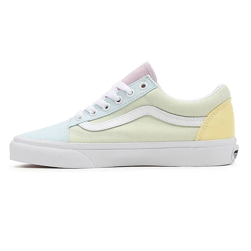 PASTEL BLOCK OLD SKOOL SHOES | MULTI / TRUE WHITE