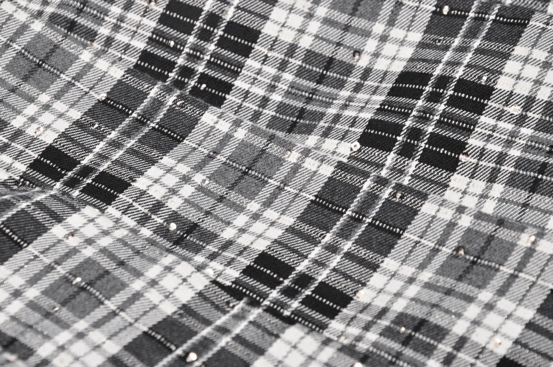 Pleated Gothic Mini Skirt with Black and White Plaid