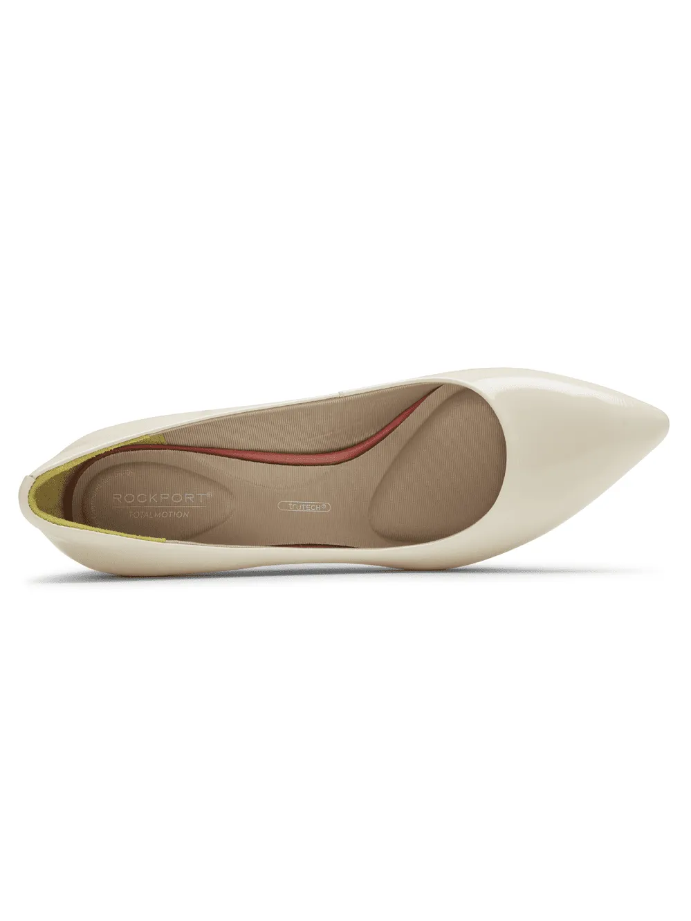 Rockport Womens Total Motion Sheehan Heel Vanilla Patent CH9325