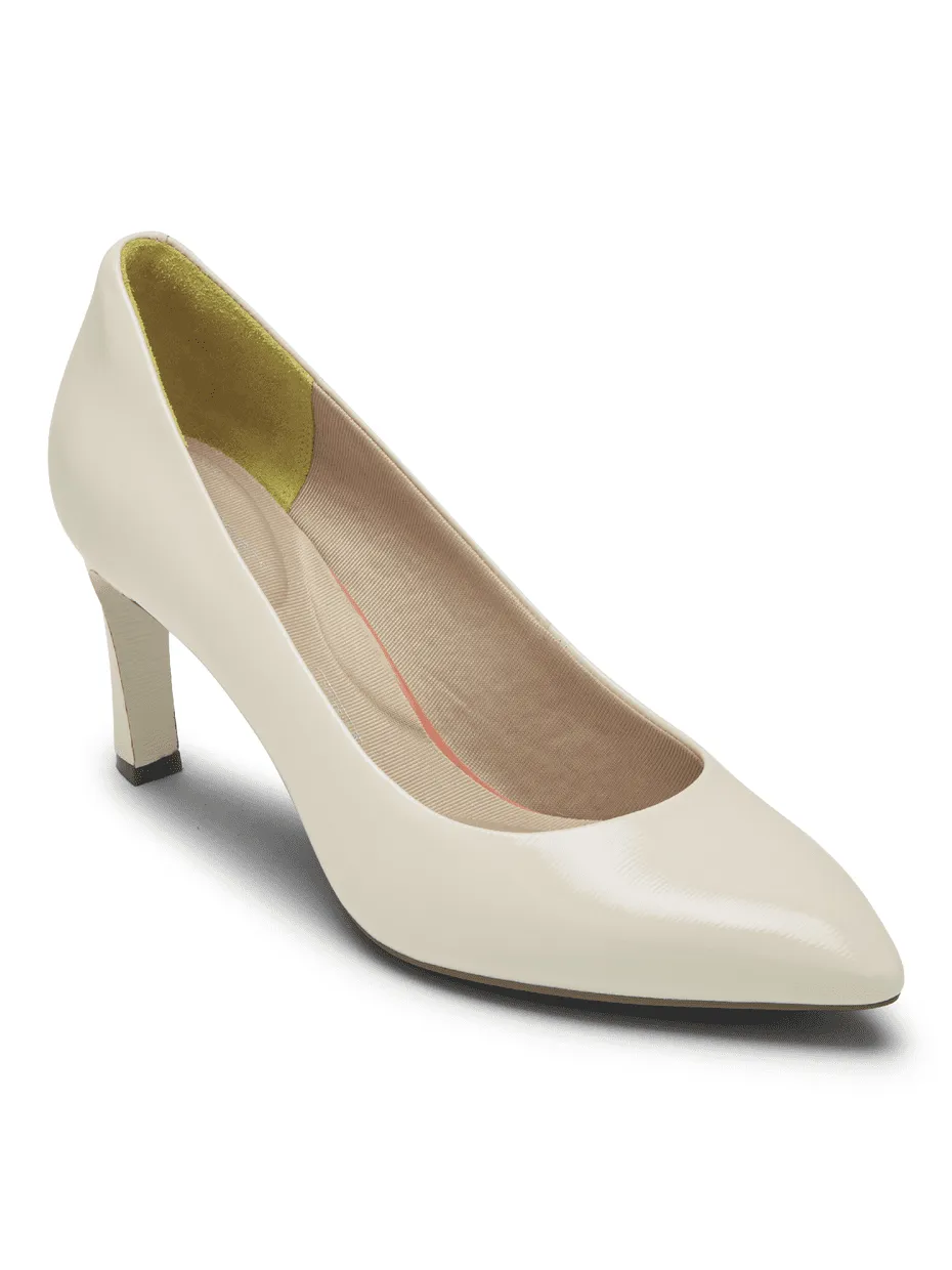 Rockport Womens Total Motion Sheehan Heel Vanilla Patent CH9325
