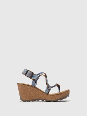 T-Strap Sandals GOSH BLUE