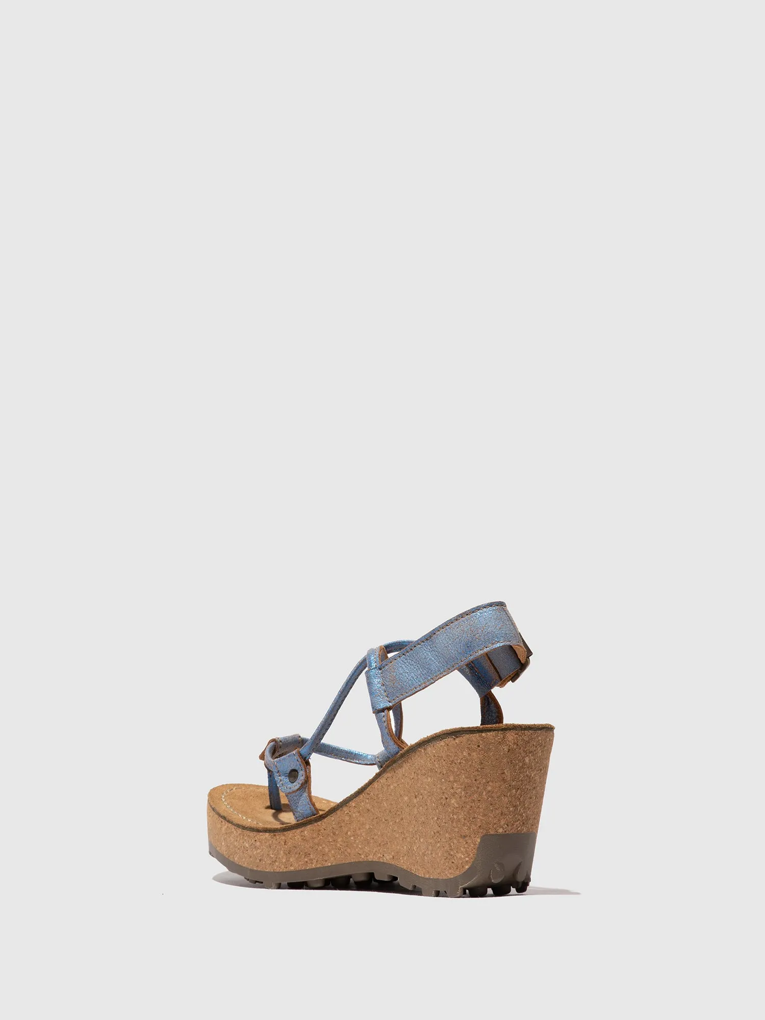T-Strap Sandals GOSH BLUE