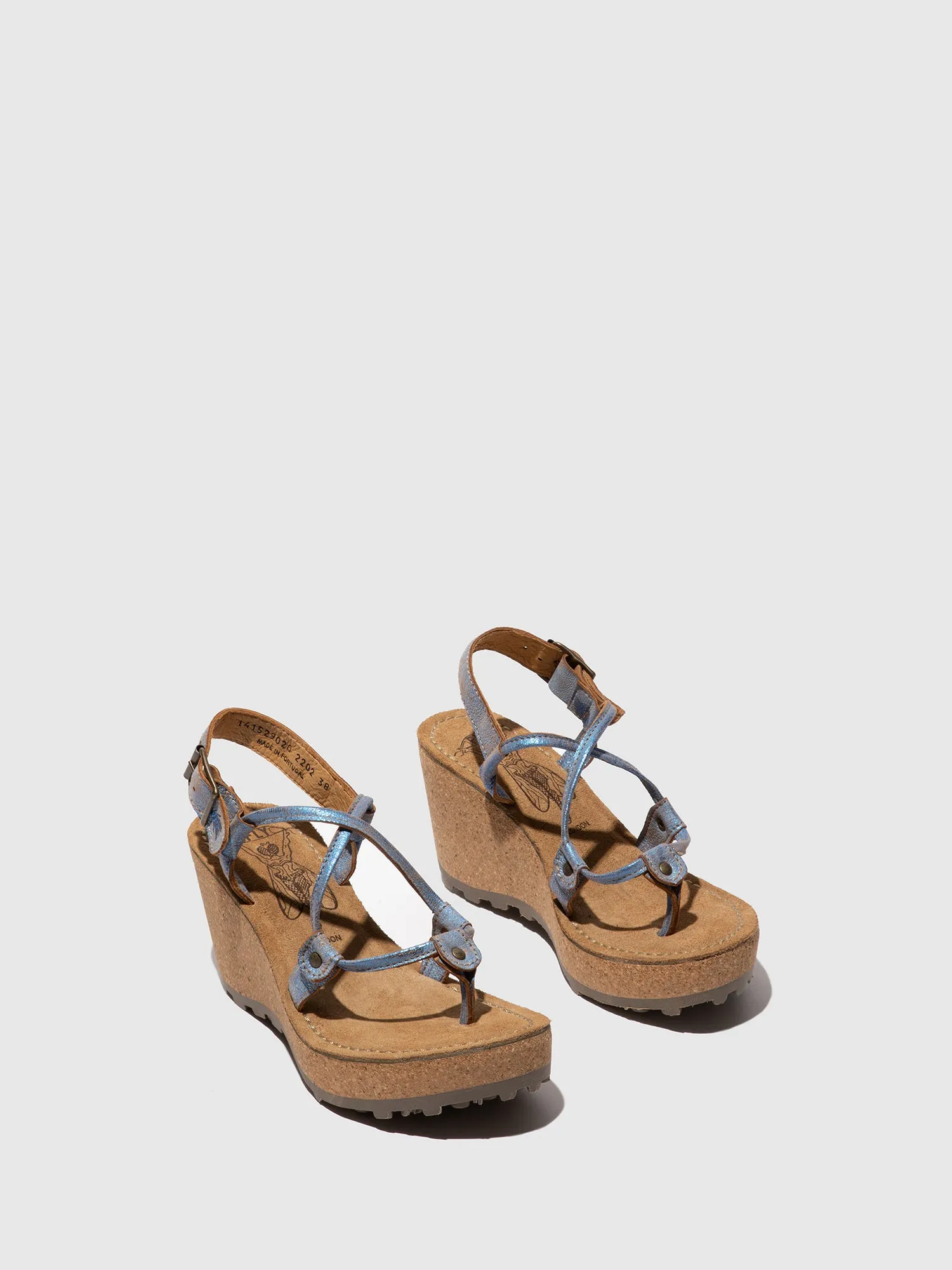 T-Strap Sandals GOSH BLUE