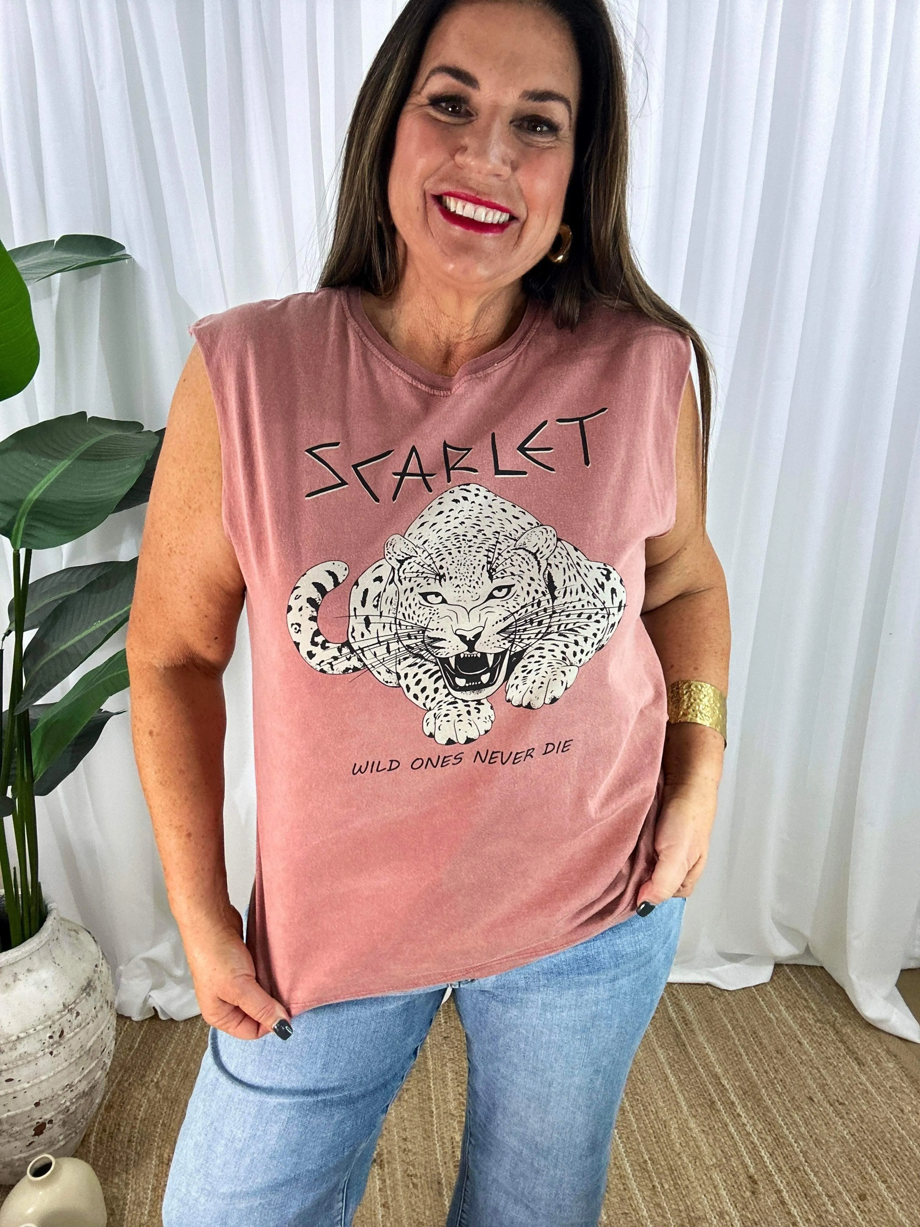 Wild Scarlet Tank